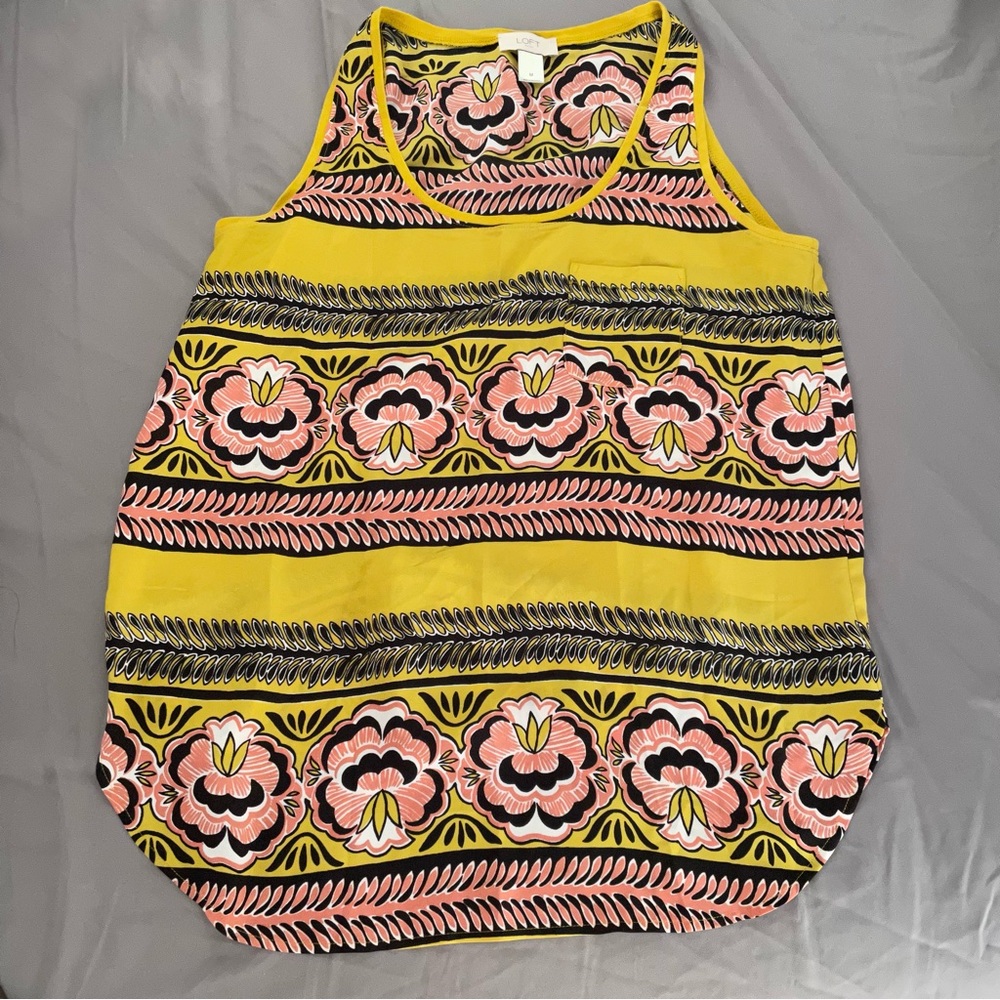 Loft tank top shell yellow
